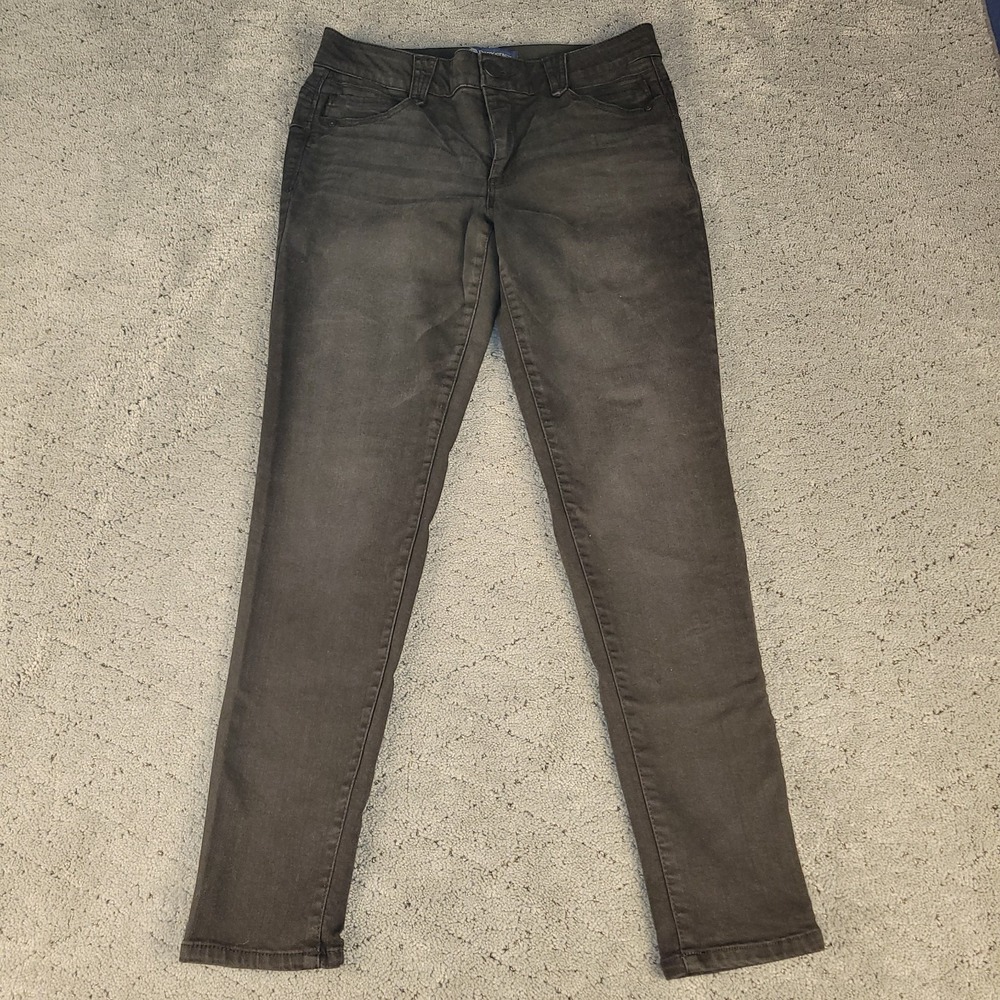 Democracy Jeans Womens 10 Black‎ Ankle Skimmer Ab Solution Shaping Stretch Denim